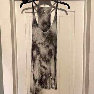 American eagle gray tie dye tank top